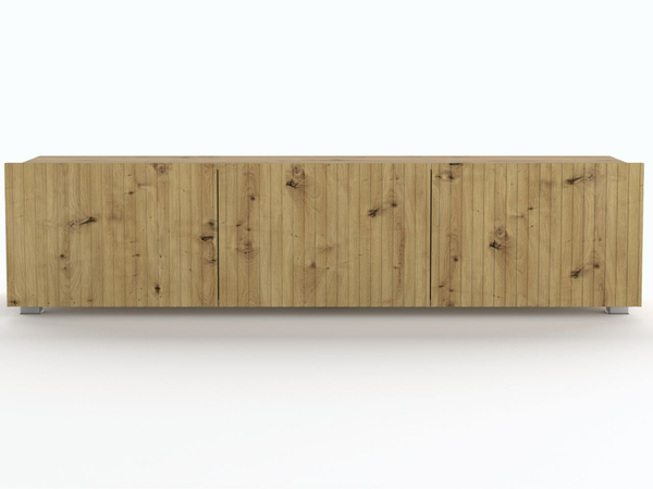 Set mit zwei TV-Lowboard mit Türen 150 cm Kioto Artisan Eiche