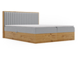 Boxspringbett mit Bettkasten 180x200 Forest Hellgrau