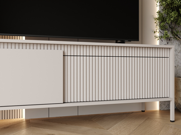 TV-Lowboard mit Türen 153 cm Sorano Beige
