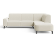 Ecksofa L-Form Rechts Regento Bouclé-Stoff Hellbeige