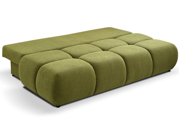 Schlafsofa mit Bettfunktion und Bettkasten Milet Grün