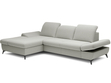 Ecksofa L-Form Links mit Schlaffunktion und Bettkasten Hannover Hellgrau