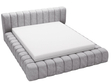 Polsterbett mit Bettkasten und Lattenrost 140x200 Italia Grau