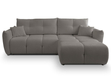 Ecksofa L-Form mit Schlaffunktion und Bettkasten Bene Dunkelgrau