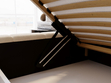 Polsterbett mit Bettkasten und Lattenrost 180x200 Mellow Beige