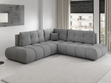 Ecksofa mit Schlaffunktion und Bettkasten Links Kair Grau