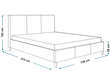 Polsterbett mit Lattenrost 120x200 Trio Schwarz