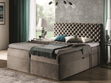 Boxspringbett mit Bettkasten 160x200 Cleo Beige