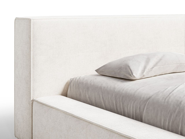Polsterbett mit Bettkasten und Lattenrost 120x200 Mali Creme