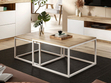 Wohnzimmer-Set im Loft-Stil Asumi Weiß und Eiche Wotan