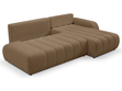 Ecksofa mit Schlaffunktion und Bettkasten Rechts Adoro Braun