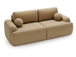 Sofa mit Schlaffunktion und Bettkasten Aurio Hellbraun