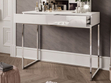 Schminktisch  Glamour mit Schubladen, Spiegel und LED-Beleuchtung Brisa Weiß Hochglanz
