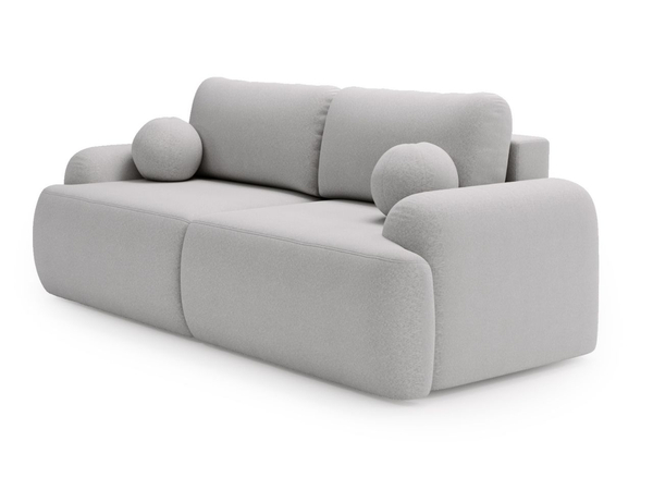 Sofa mit Schlaffunktion und Bettkasten Aurio Grau
