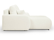 Ecksofa mit Schlaffunktion und Bettkasten Links Adoro Creme 