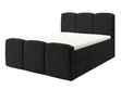 Boxspringbett mit Bettkasten 160x200 Campi Schwarz