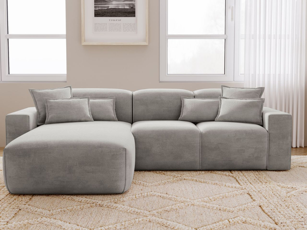 Ecksofa L-Form Links Moderne Ecksofa Leni Grau