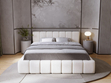 Polsterbett mit Bettkasten und Lattenrost 120x200 Orio Beige