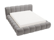 Polsterbett mit Bettkasten und Lattenrost 180x200 Doria Grau