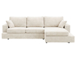Ecksofa L-Form fürs Wohnzimmer Nesto Rechts Creme