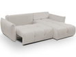 Ecksofa L-Form mit Schlaffunktion und Bettkasten Bene Hellgrau