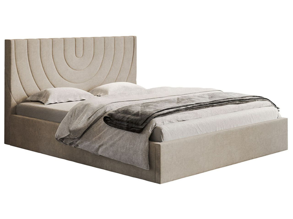 Polsterbett mit Bettkasten und Lattenrost 180x200 Corti Beige