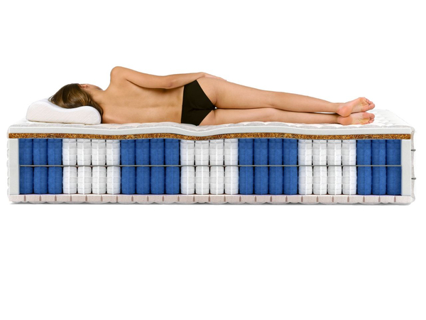 Taschenfederkernmatratze mit Kokosmatte und Polyurethanschaum Cavani 80x200