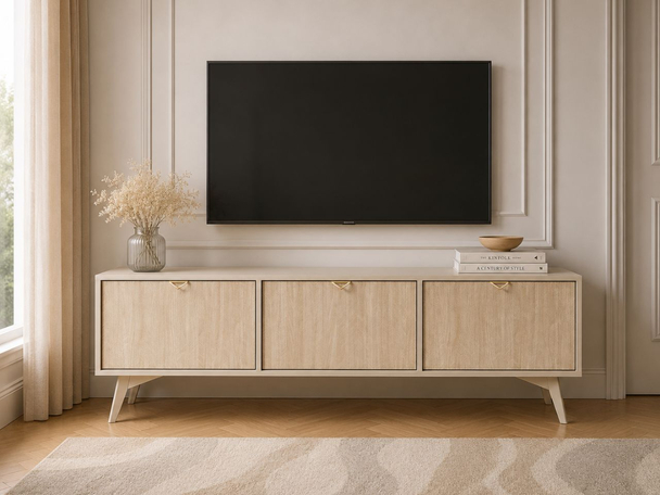 TV-Lowboard mit Türen Modena Beige