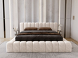 Polsterbett mit Bettkasten und Lattenrost 180x200 Italia Creme