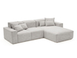 Ecksofa L-Form Rechts Moderne Ecksofa Leni Grau