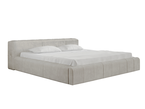 Polsterbett mit Bettkasten und Lattenrost 140x200 Lipari Beige