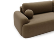 Ecksofa L-Form Rechts mit Schlaffunktion und Bettkasten Aurio Braun