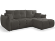 Ecksofa L-Form mit Schlaffunktion und Bettkasten Bene Schwarz