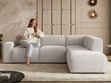 Ecksofa L-Form Rechts Eluno Grau