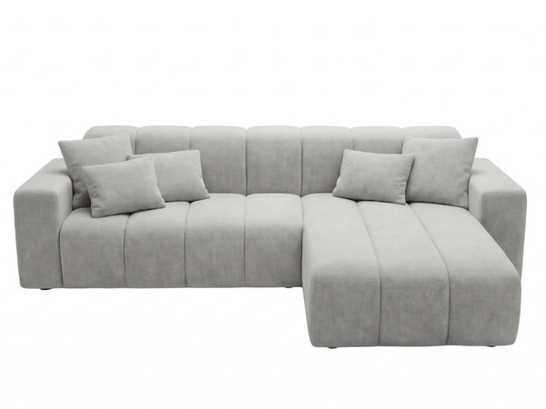 Ecksofa L-Form Rechts Nork Grau