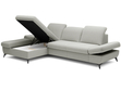 Ecksofa L-Form Links mit Schlaffunktion und Bettkasten Hannover Hellgrau