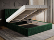 Polsterbett mit Bettkasten und Lattenrost 120x200 Corti Grau