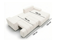 Ecksofa L-Form Links mit Schlaffunktion und Bettkasten Caleo Schwarz