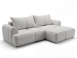 Ecksofa L-Form Rechts mit Schlaffunktion und Bettkasten Bonno Grau