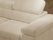Ecksofa L-Form mit Schlaffunktion und Bettkasten Argon Links Beige