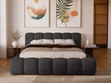 Polsterbett mit Bettkasten und Lattenrost 180x200 Doria Schwarz