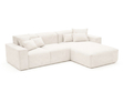 Ecksofa L-Form Rechts Moderne Ecksofa Leni Creme