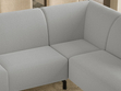 Ecksofa L-Form Rechts Regento Bouclé-Stoff Grau