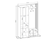 Garderobe mit Spiegel und Kleiderhaken Graphit, Artisan Eiche