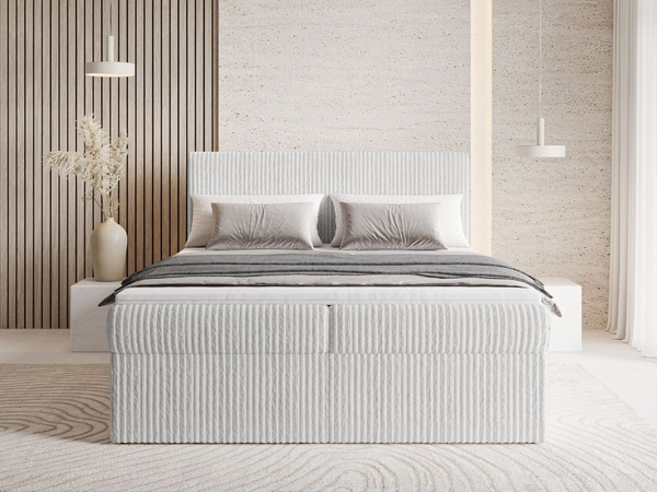Boxspringbett mit Bettkasten 180X200 Brisa Grau