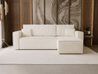 Modernes Ecksofa mit Schlaffunktion und Stauraum Prato L Beige