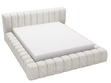 Polsterbett mit Bettkasten und Lattenrost 140x200 Italia Creme