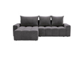 Ecksofa L-Form mit Schlaffunktion und Bettkasten Bresso Grau