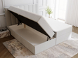 Boxspringbett mit Bettkasten 180x200 Mocca Grau