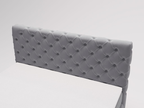 Boxspringbett mit Bettkasten 140x200 Canolo Grau